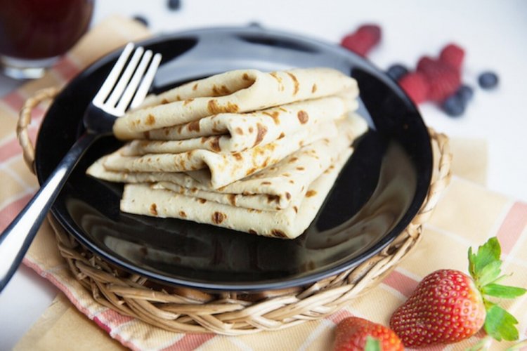 Rice Flour Pancakes with Coconut Milk