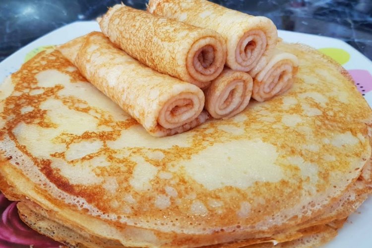 Rice Flour Pancakes with Cottage Cheese