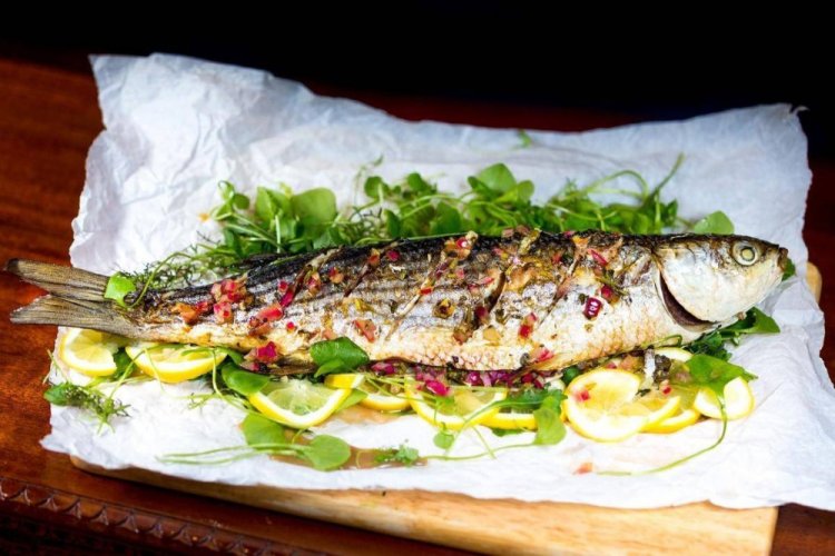 Whole Mullet Baked in the Oven