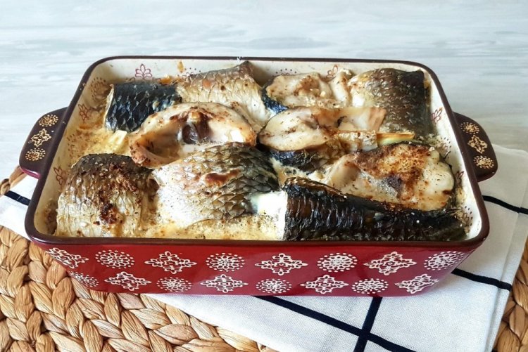 Baked Mullet with Mayonnaise