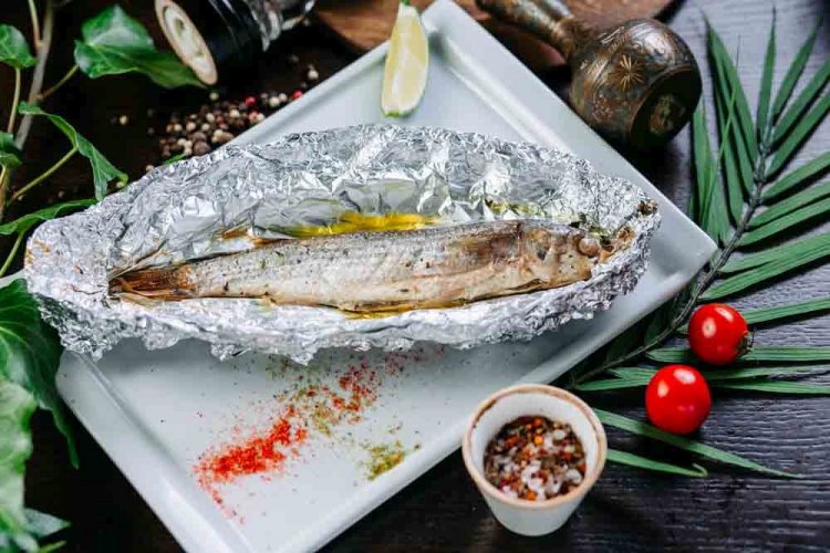Baked Mullet in Foil