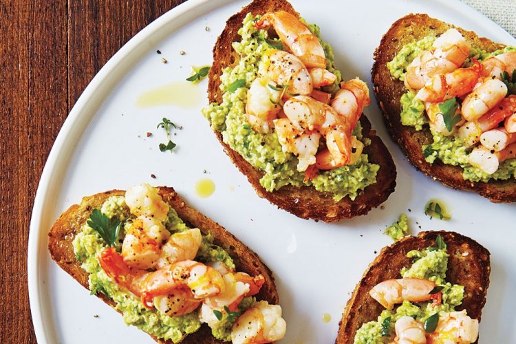 Avocado and Shrimp Paste