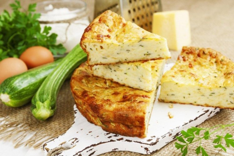 Gratinado saludable de calabacín y requesón