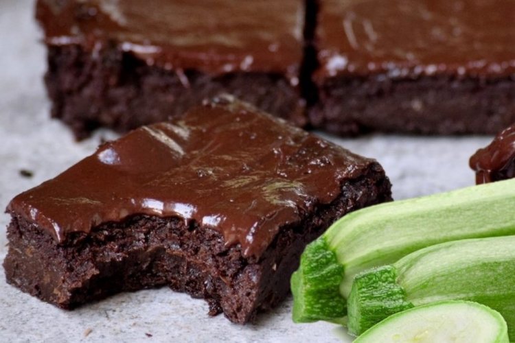 Brownie saludable de calabacín