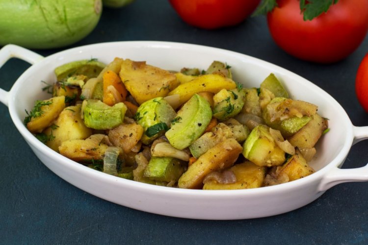 Zucchini Salad with Potatoes