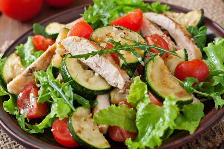 Chicken and Zucchini Salad