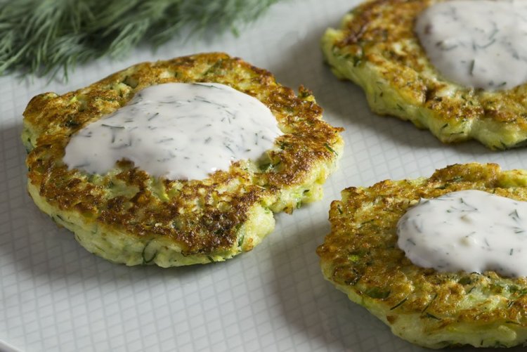 Zucchini Fritters with Feta
