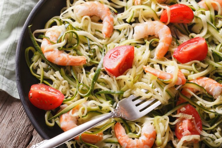 Zucchini Spaghetti with Coconut Cream