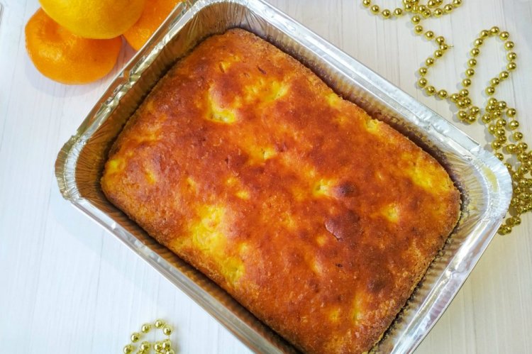 Cottage Cheese Bake with Oat Flour and Orange