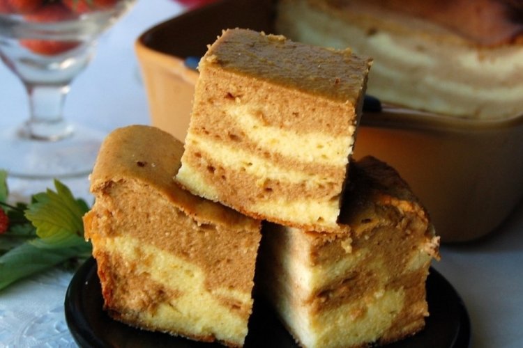 Healthy Cottage Cheese Bake with Cocoa