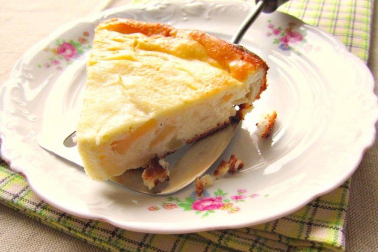 Healthy Cottage Cheese Bake with Apples