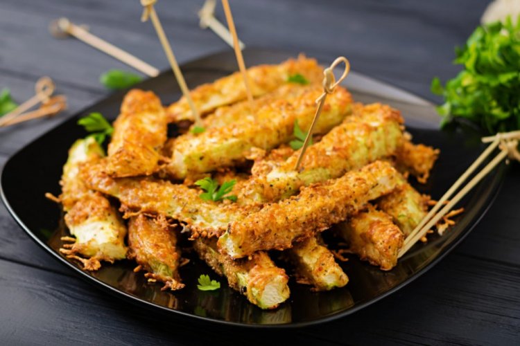 Zucchini in Cheese Breading