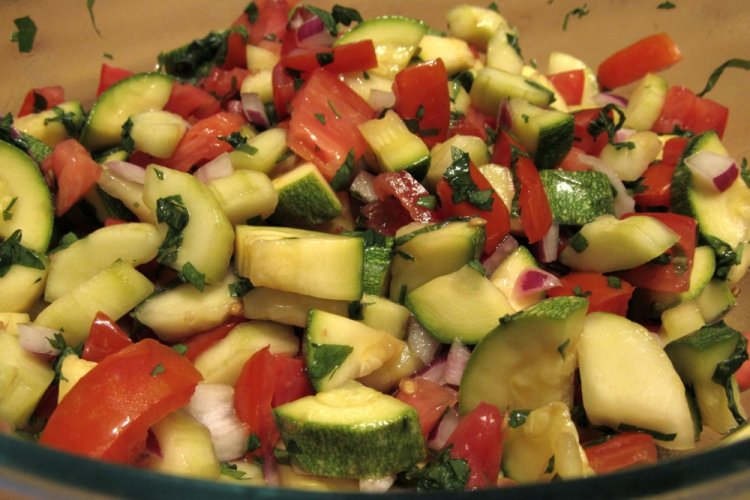 Zucchini and Vegetable Salad