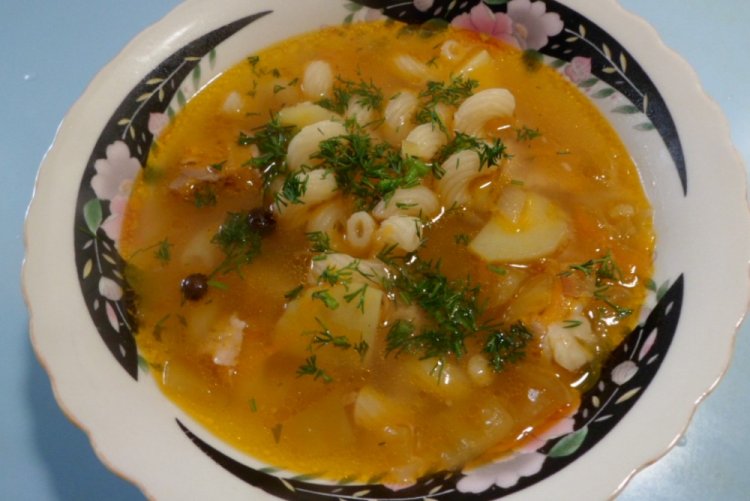 Vegetable Soup with Pasta