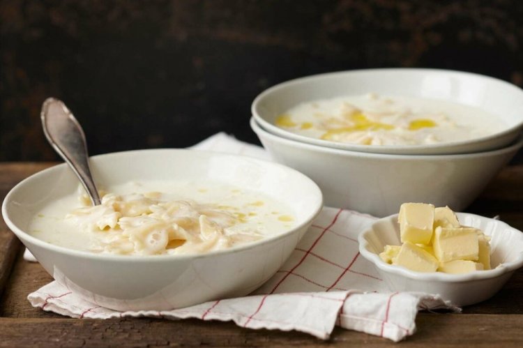 Milk Soup with Pasta