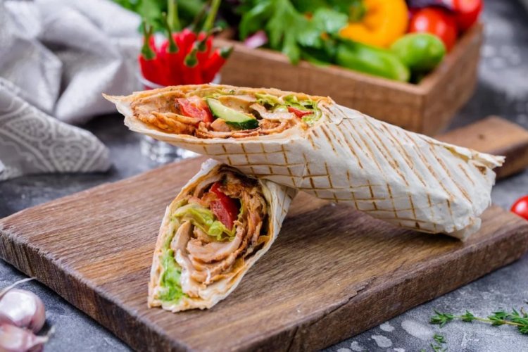 Shawarma saludable de pollo