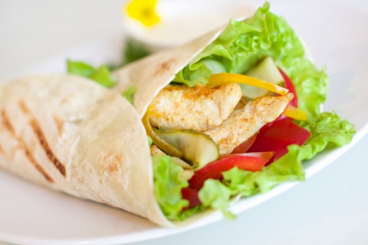 Shawarma saludable con pimiento
