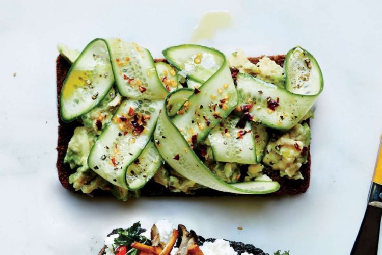 Bruschetta with Cucumber and Avocado