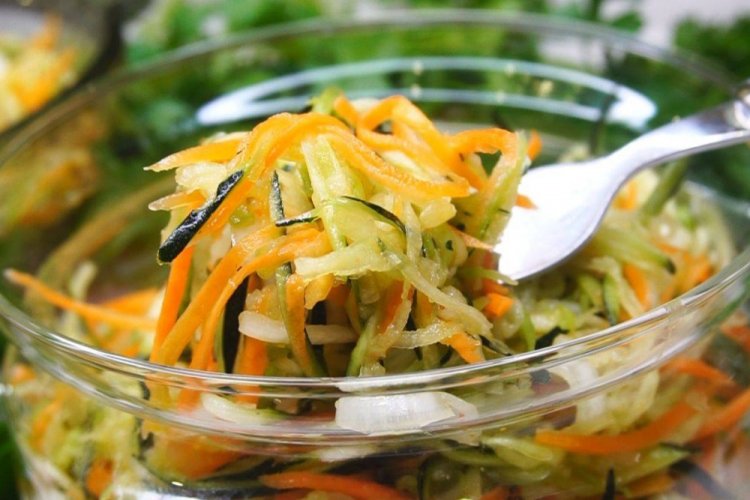 Grated Fresh Zucchini Salad