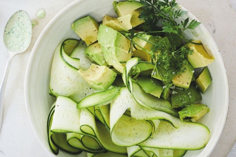 Fresh Zucchini and Avocado Salad