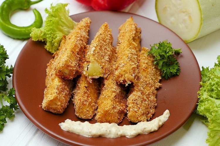 Breaded Zucchini in the Oven