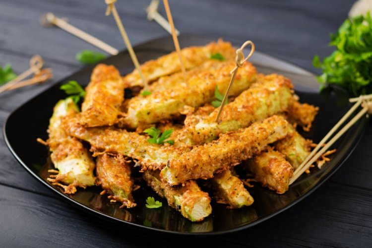 Cheesy Breaded Zucchini