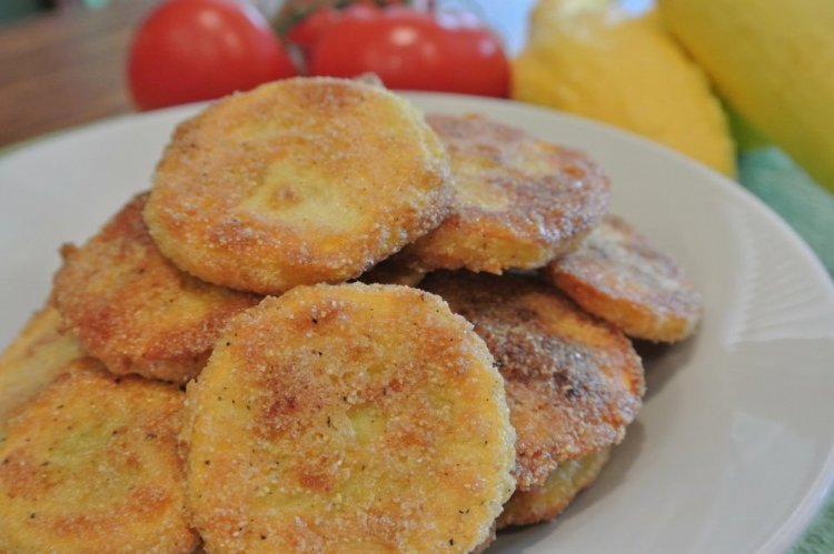 Cornmeal Breaded Zucchini