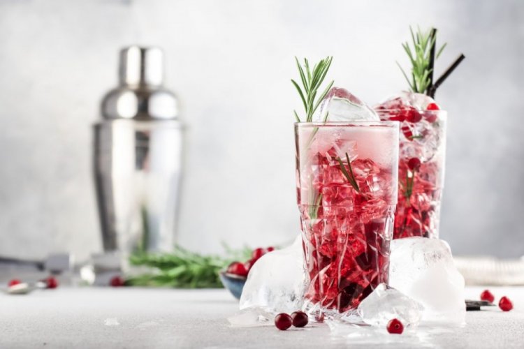 Cranberry Cocktail with Vodka and Rum