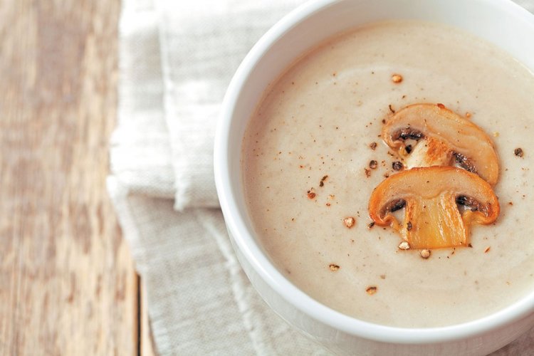 Cream of Mushroom Soup with Cream
