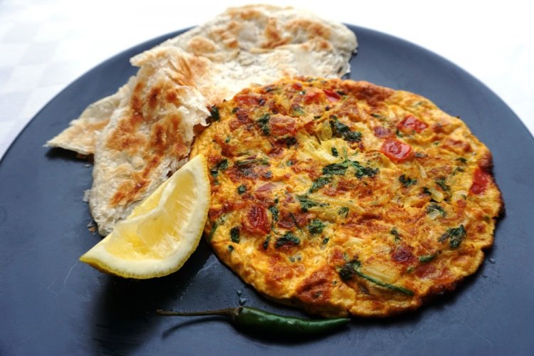 Beet Greens Omelet
