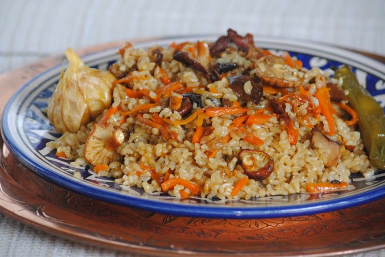 Saffron Milk Cap Pilaf