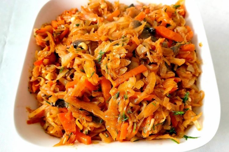 Saffron Milk Cap Ragout with Vegetables