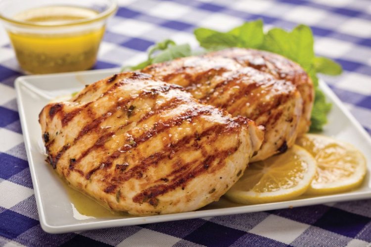 Grilled Chicken Breast in Honey-Mustard Marinade