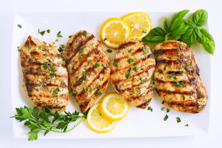 Grilled Chicken Breast with Herbs and Garlic
