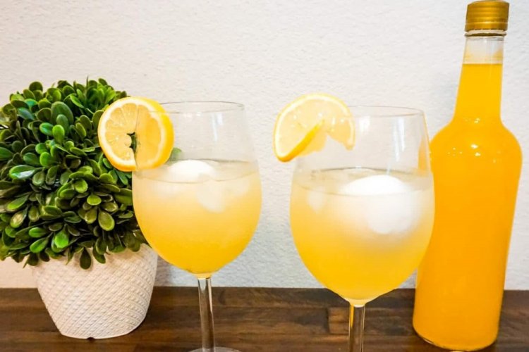 Cóctel de naranja con limoncello