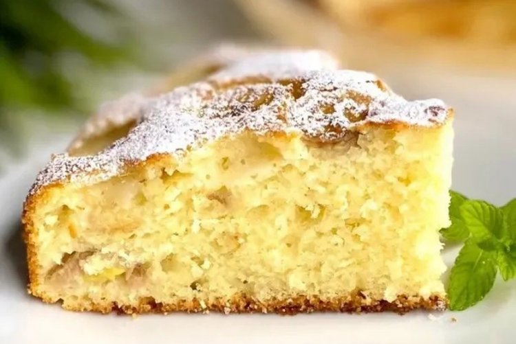Pastel de plátano con leche de almendras