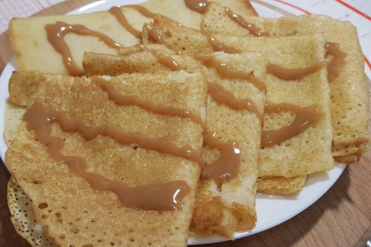 Healthy Pancakes with Coconut Milk and Rice Flour