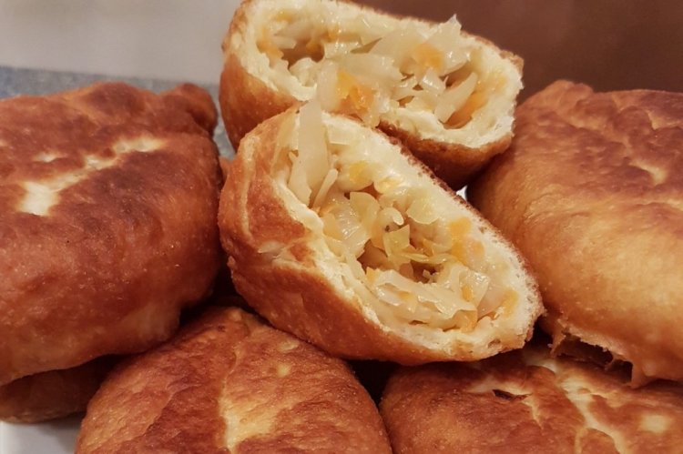 Relleno de chucrut y salmón