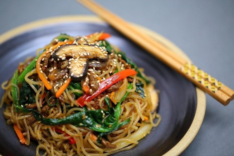 Funchoza Dressing with Miso Paste