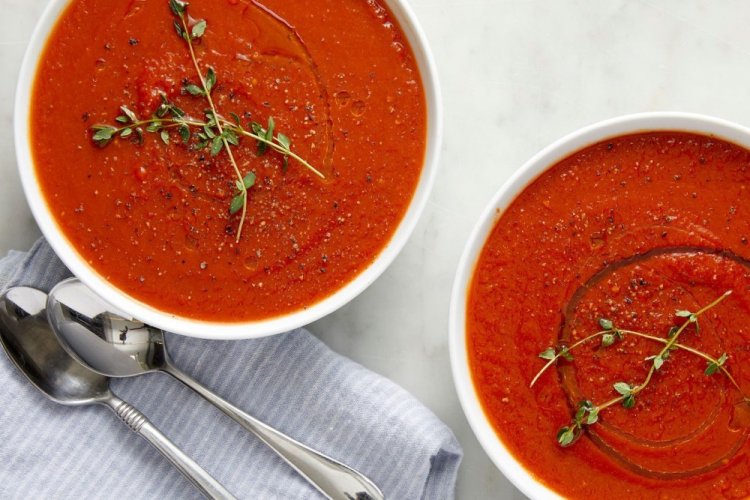 Tomato Juice Puree Soup
