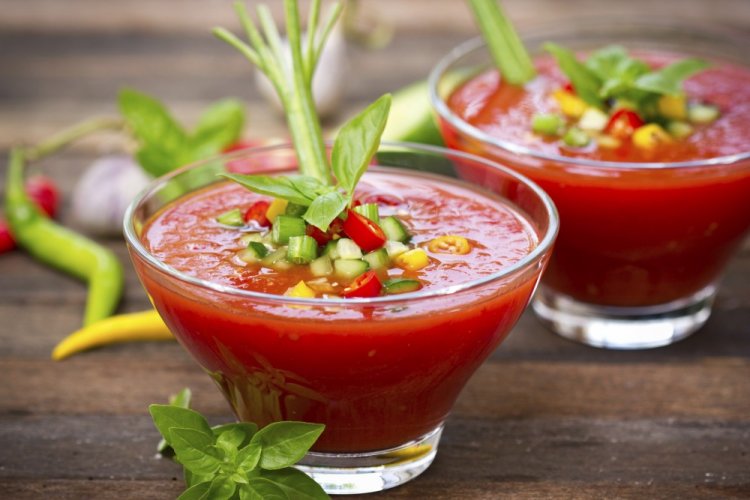 Cold Tomato Puree Soup