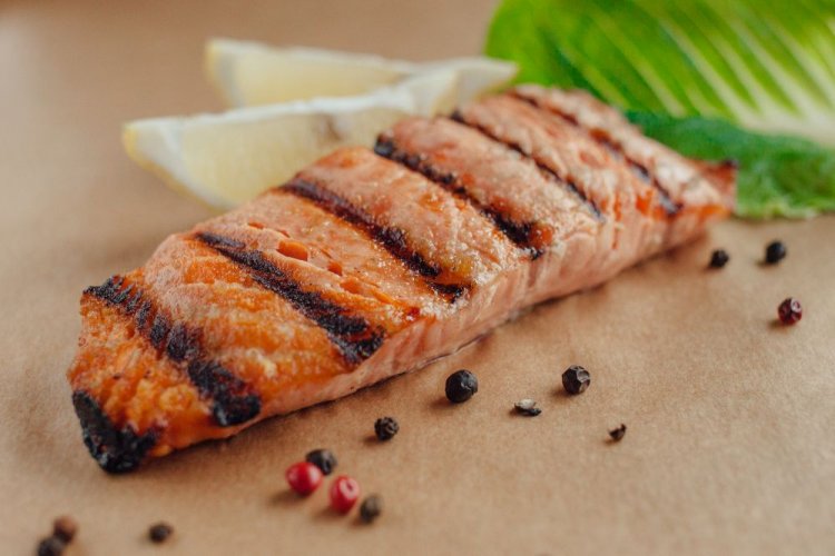 Grilled Salmon in Beer Marinade