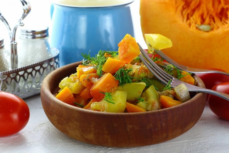 Vegetable Stew with Pumpkin Without Potatoes
