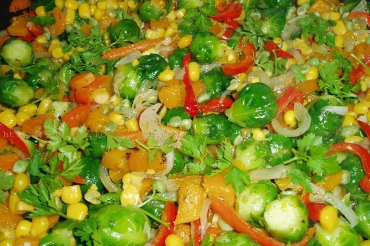 Vegetable Stew with Brussels Sprouts