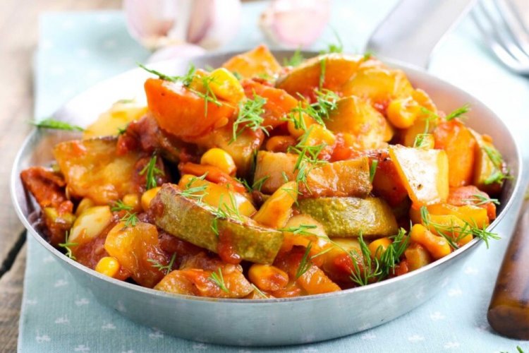 Vegetable Stew with Corn Without Potatoes