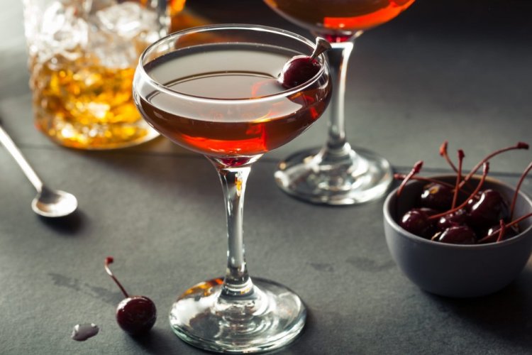 Cognac and Amaretto Cocktail
