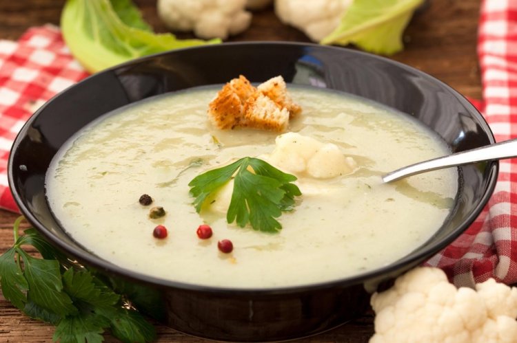 Vegetable Cream Soup with Rice Milk