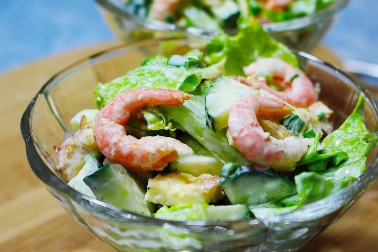 Shrimp and Cucumber Salad