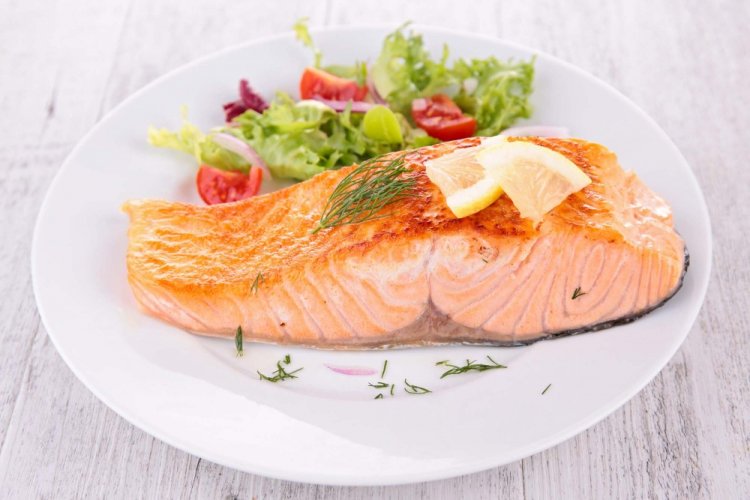 Filete de salmón en bolsa de asar