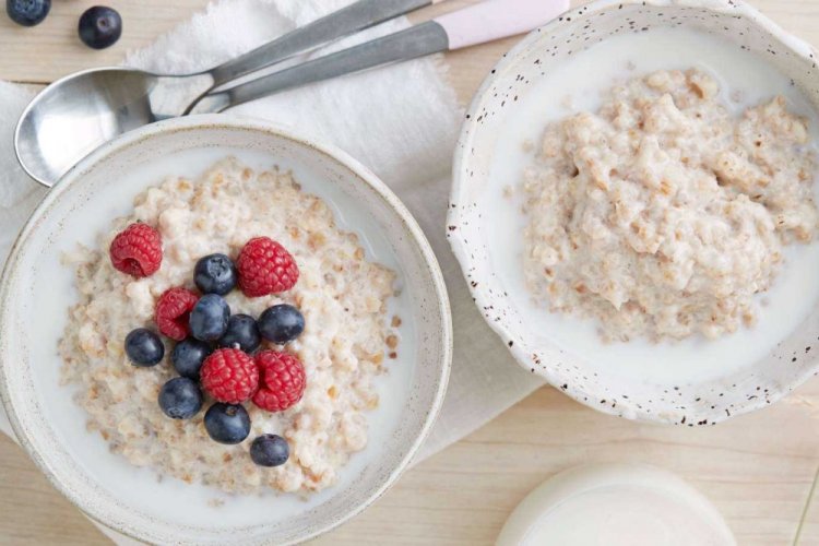 Avena con leche de avena